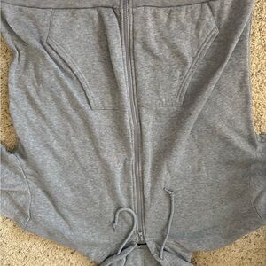 Gray Zip-Up Hoodie